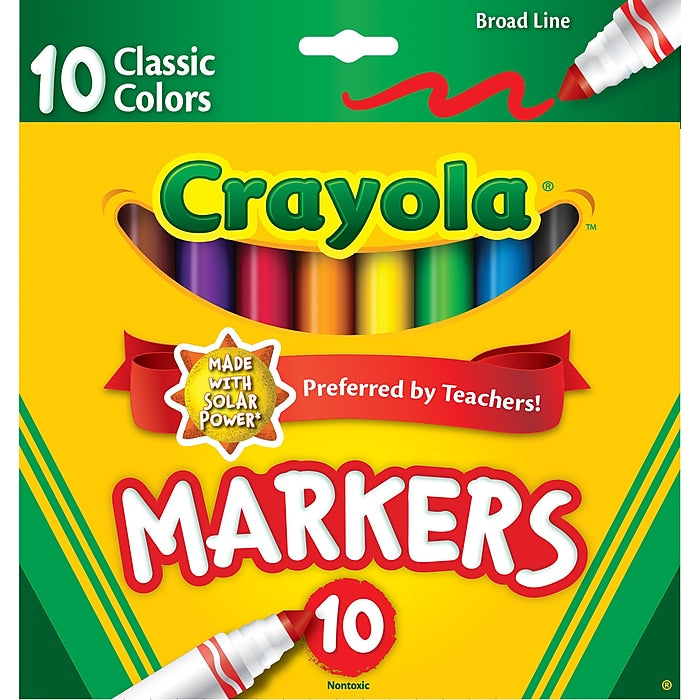 Crayola 10 Count Broad Line Markers