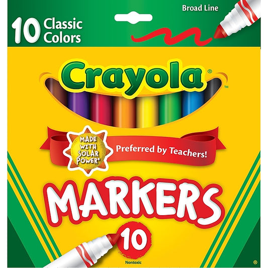 Crayola 10 Count Broad Line Markers