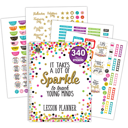 It takes a lot of sparkle to teach young minds lesson planner