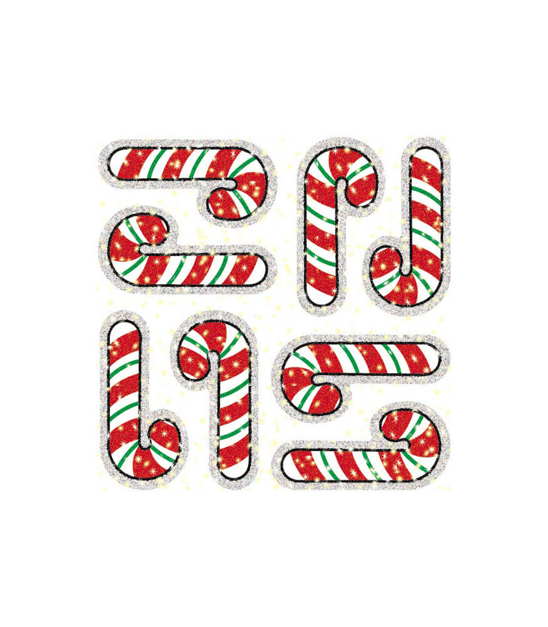 Candy Canes Dazzle™ Stickers