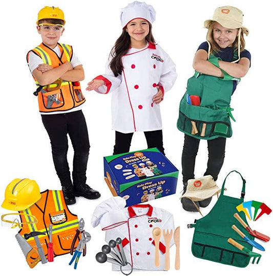 HELPING AT HOME TRUNK SET- WORKER -CHEF- GARDEN