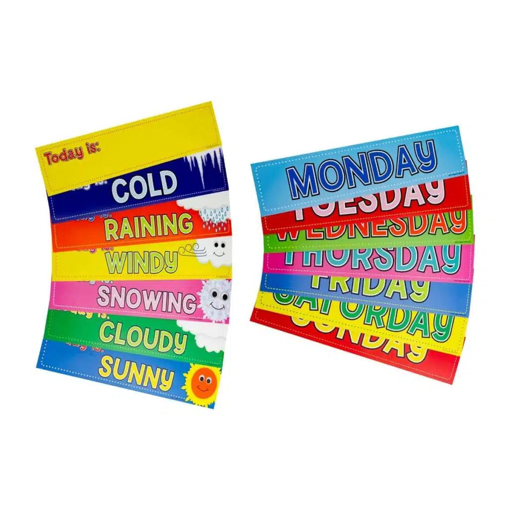 Days of the Week & Weather Calendar Cards