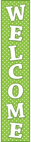 Teacher Created Resources Polka Dots Welcome Banner, Lime