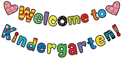 Welcome Back Banner Decorations Classroom Decoration Welcome Bulletin Board Banner Welcome to Kindergarten Banner for Classroom Back to School Teacher Supply