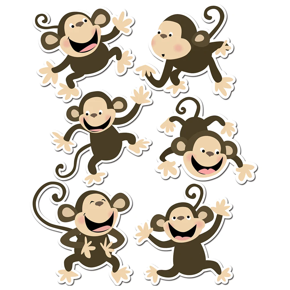 Monkeys 6" Designer Cut-Outs