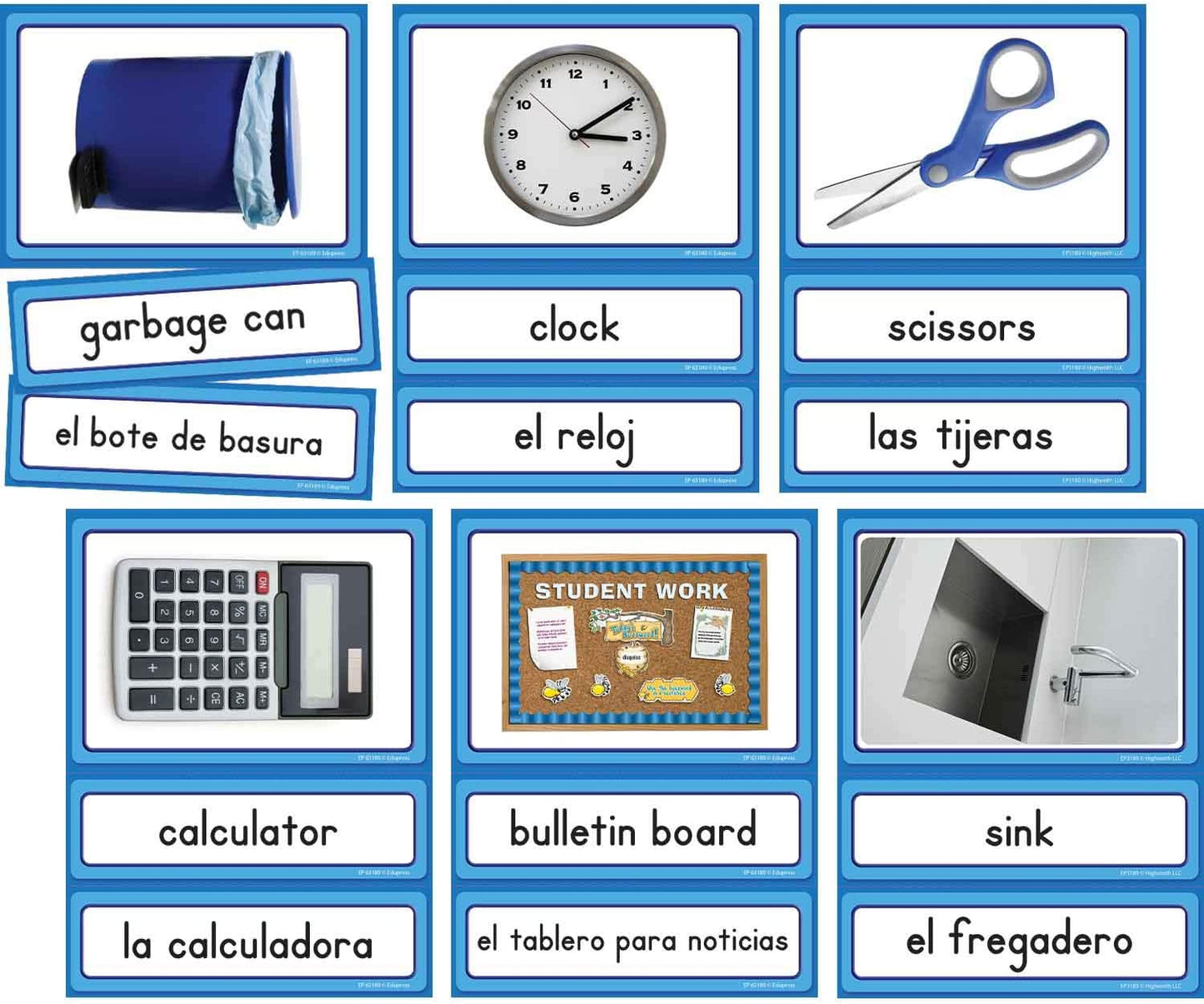 Edupress Spanish/English Classroom Labels Accents