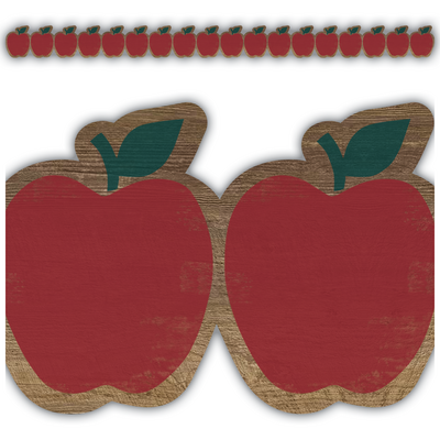 Home Sweet Classroom Apples Die Cut Border Trim