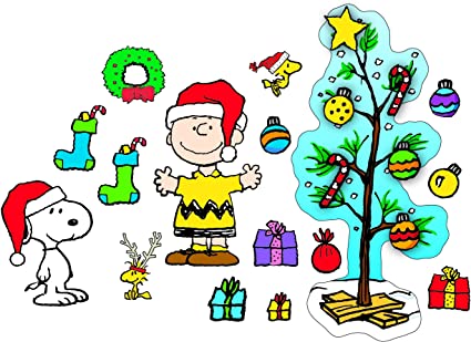 Eureka's Charlie Brown Christmas Bulletin Board Sets, Back to School Classroom Supplies, 18'' x 28'', 27 pc.