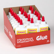 Playskool White School Glue - Washable, 4 oz,