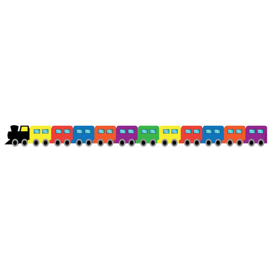 Train Die-Cut Border, 12 Strips/36 Feet