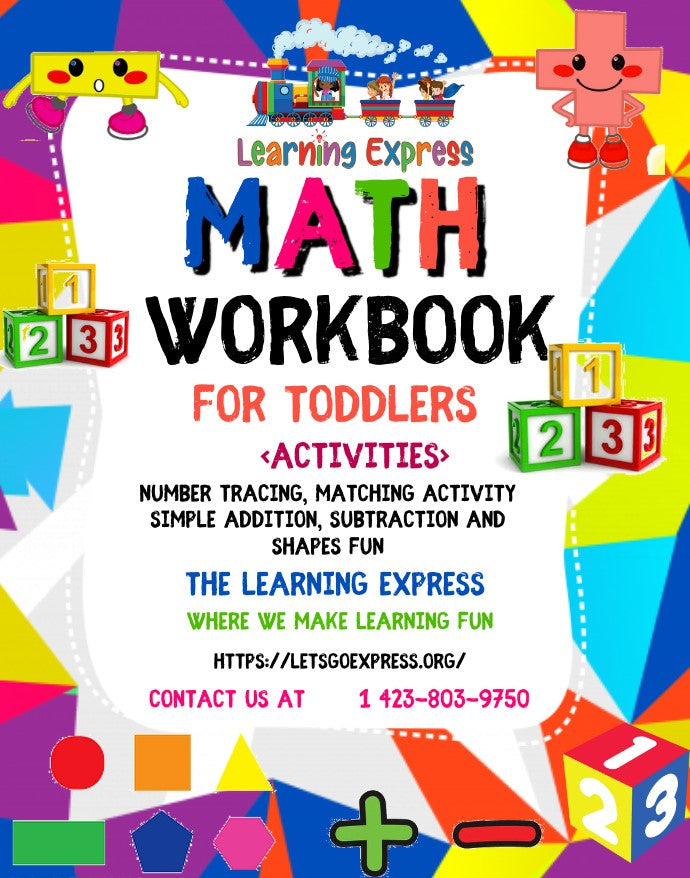 Toddler Math workbook