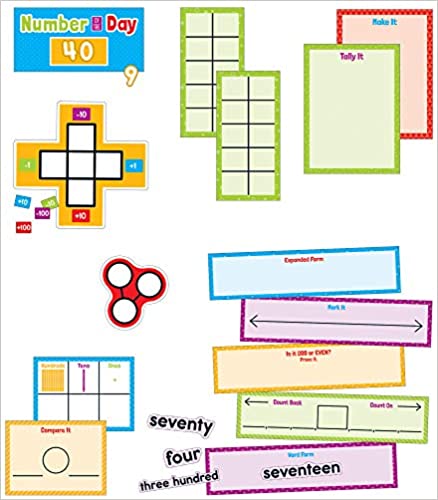 Number of the Day Bulletin Board Set, Classroom Décor, 84 Pieces