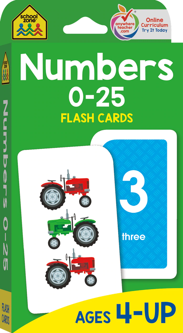 Numbers 0-25 Flashcards