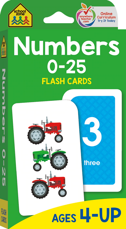 Numbers 0-25 Flashcards