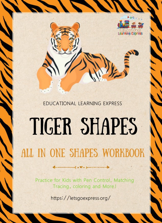 Zoo Tiger shape Workbook