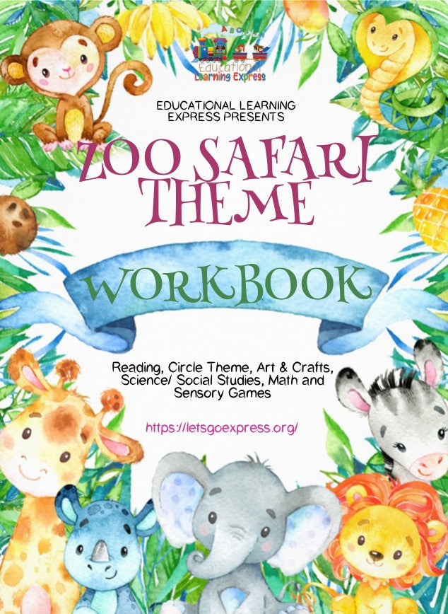 Zoo Safari Theme Workbook