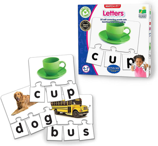 Match It! Letters - Self-Correcting Spelling Puzzles
