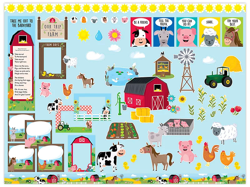 Farm Friends Our Trip to the Farm Bulletin Board Set
