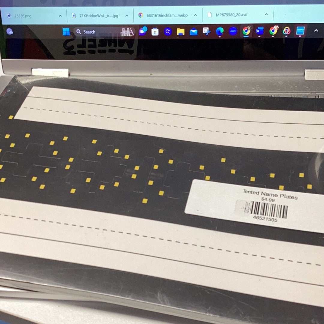 Tented Name Plates The EDU Station