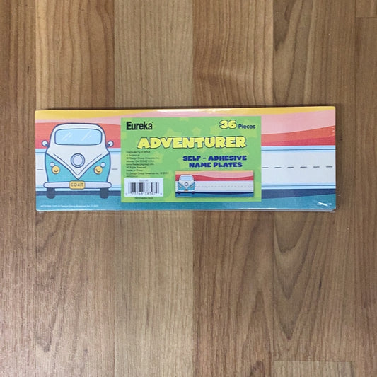 Eureka Adventurer Self-Adhesive Nameplates
