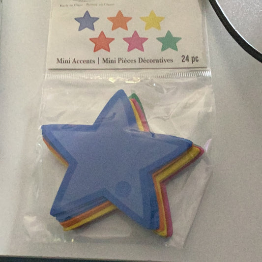 24 Packs: 12 ct. (288 total) Die Cut Star Accents by B2C