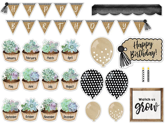 Simply Stylish Birthday Bulletin Board Set