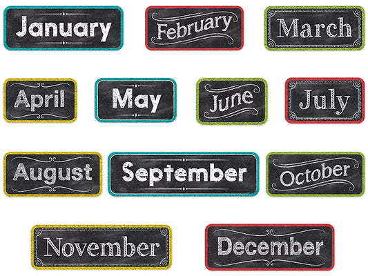 Chalk it up Months of the Year