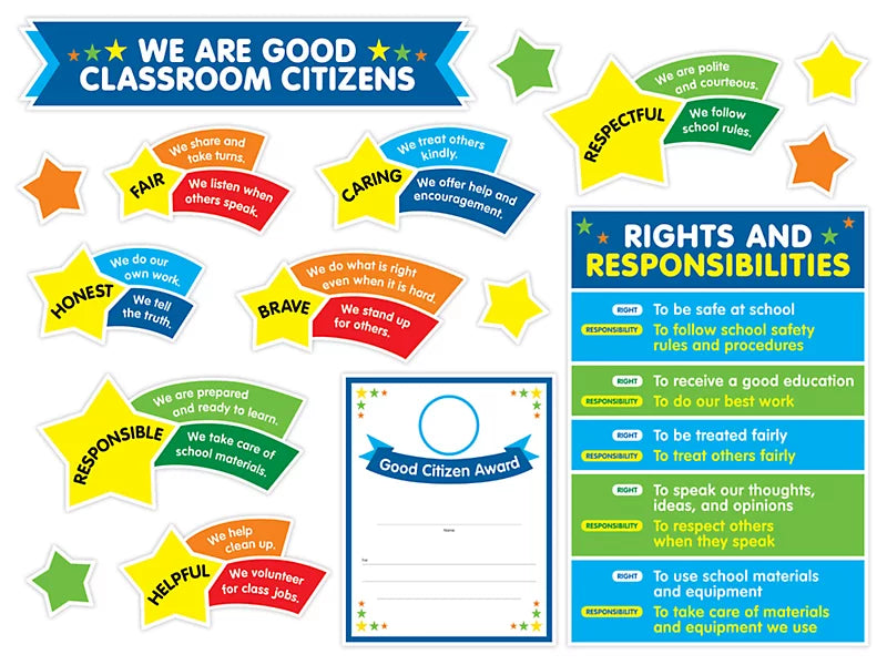 We Are Good Classroom Citizens Bulletin Board Set