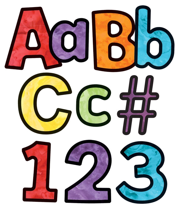 Watercolor Combo Pack EZ Letters
