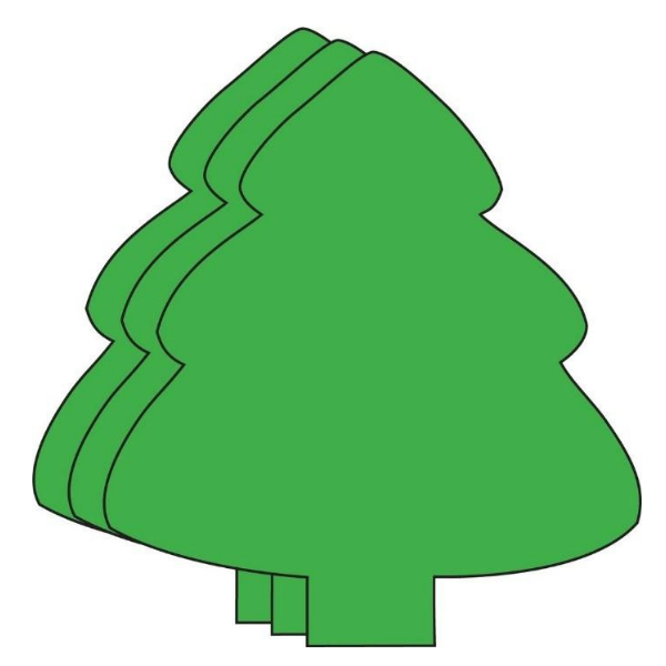 Trees cutout